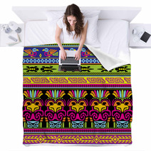 Seamless Animals Mexican Background Blankets 57469567