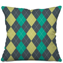 Seamless Argyle Pattern Pillows 60012611