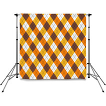 Seamless Autumn Argyle Repeating Pattern Backdrops 71140839