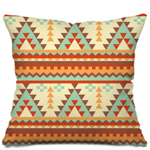 Seamless Aztec Pattern Pillows 42138575