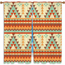 Seamless Aztec Pattern Window Curtains 42138575