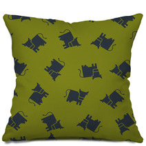 Seamless Background: Cow Pillows 61132602