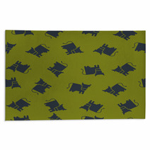 Seamless Background: Cow Rugs 61132602