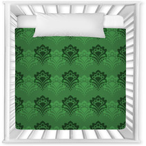 Seamless Background - Emerald Flowers Nursery Decor 41843826