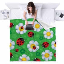 Seamless Background Flower Theme 2 Blankets 48425823