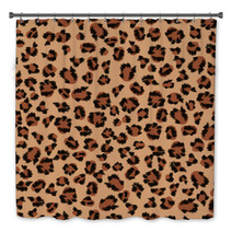 Seamless Background Of Leopard Fur Bath Decor 93373523