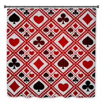 Seamless Background Playing Card Suits Bath Decor 62934590