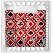 Seamless Background Playing Card Suits Nursery Decor 62934590