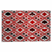 Seamless Background Playing Card Suits Rugs 62934590