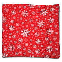 Seamless Background Snowflakes 4 Blankets 55580410