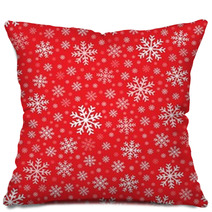 Seamless Background Snowflakes 4 Pillows 55580410