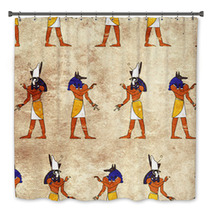 Seamless Background With Egyptian Gods Images Bath Decor 59468130