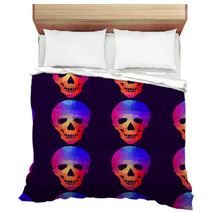 Seamless Background With Geometric Skull Bedding 69565151