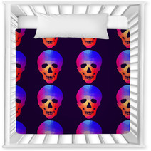 Seamless Background With Geometric Skull Nursery Decor 69565151