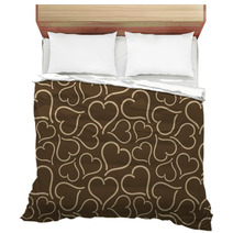 Seamless Background With Hearts Bedding 132459806