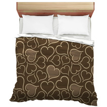 Seamless Background With Hearts Bedding 132459835