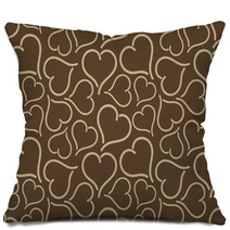 Seamless Background With Hearts Pillows 132459806