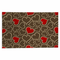 Seamless Background With Hearts Rugs 132459815