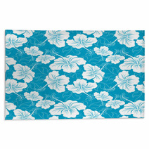 Seamless Background With Hibiscus Flower Hawaiian Patterns Rugs 46928242