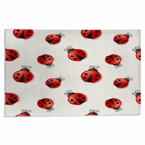 Seamless Background With Ladybugs. Vector Illustration. Rugs 65979114