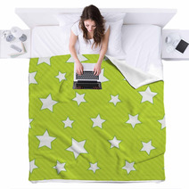 Seamless Background With Stars Blankets 64888604