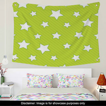 Seamless Background With Stars Wall Art 64888604