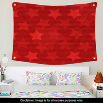 Seamless Background With Stars Wall Art 65120612