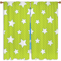 Seamless Background With Stars Window Curtains 64888604