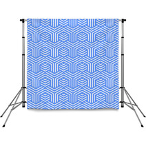 Seamless Blue Geometric Texture. Backdrops 72377719