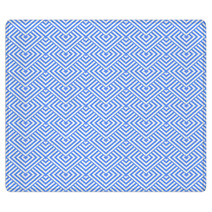 Seamless Blue Geometric Texture. Rugs 68147513