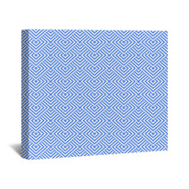 Seamless Blue Geometric Texture. Wall Art 68147513