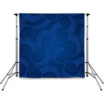 Seamless Blue Swirls Background Backdrops 27977483