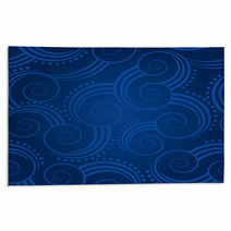 Seamless Blue Swirls Background Rugs 27977483