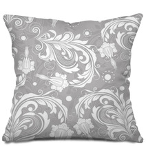 Seamless Bright Floral Vintage Vector Pattern. Pillows 52298529