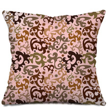 Seamless Brown Ornament Vector Pattern Pillows 6090240