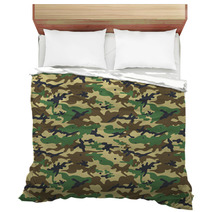 Seamless Camouflage Pattern Bedding 83267637