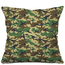 Seamless Camouflage Pattern Pillows 83267637