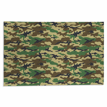 Seamless Camouflage Pattern Rugs 83267637