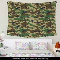 Seamless Camouflage Pattern Wall Art 83267637