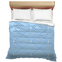 Seamless Checked Blue Pattern. Bedding 53827249