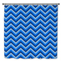 Seamless Chevron Pattern With Blue Lines Vector Illustration Background For Dress Manufacturing Wallpapers Prints Gift Wrap And Scrapbook Bath Decor 136983349