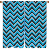 Seamless Chevron Pattern With Dark And Light Blue Lines Vector Illustration Background For Dress Manufacturing Wallpapers Prints Gift Wrap And Scrapbook Window Curtains 136641119
