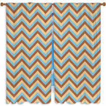 Seamless Chevron Pattern With Light Blue Brown And Pink Lines Vector Illustration Background For Dress Manufacturing Wallpapers Prints Gift Wrap And Scrapbook Window Curtains 139476646