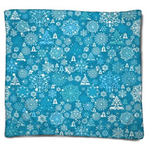 Seamless Christmas Pattern Blankets 58410197