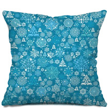 Seamless Christmas Pattern Pillows 58410197