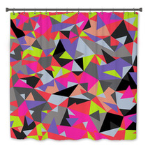 Seamless Colorful Abstract Retro Background Bath Decor 58434684