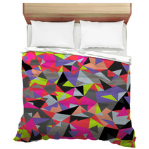 Seamless Colorful Abstract Retro Background Bedding 58434684