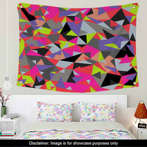 Seamless Colorful Abstract Retro Background Wall Art 58434684