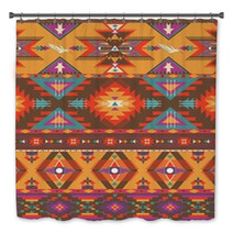 Seamless Colorful Aztec Pattern Bath Decor 46963967