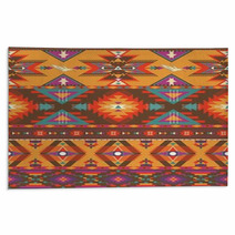 Seamless Colorful Aztec Pattern Rugs 46963967